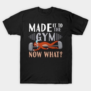 Made It To The Gym Now What? Sloth T-Shirt